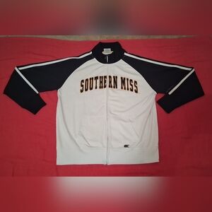University of Southern Miss USM! Colloseum Full Zip Fleece Track Jacket Sz XL